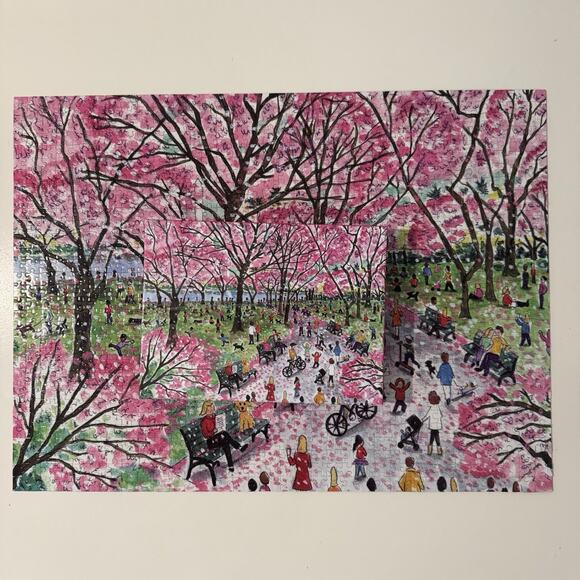 Michael Storrings Cherry Blossoms 1000 Piece Jigsaw Puzzle Complete READ - Picture 1 of 10